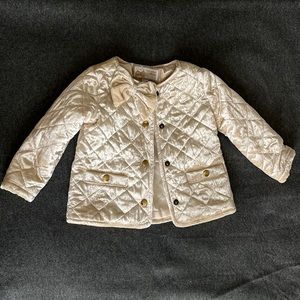 Janie and Jack girls’ 12-18mo cream-colored jacket